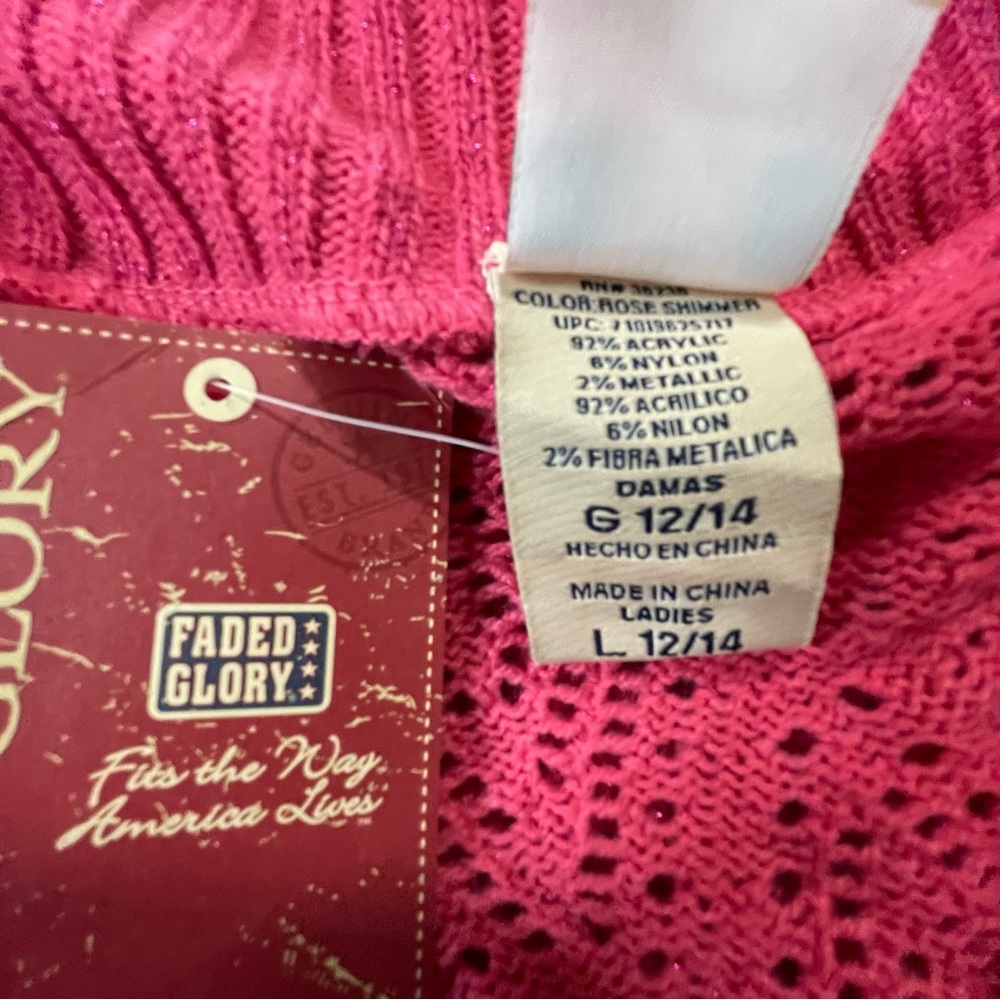 Faded Glory cardigan size large (12/14) - Picture 10 of 13